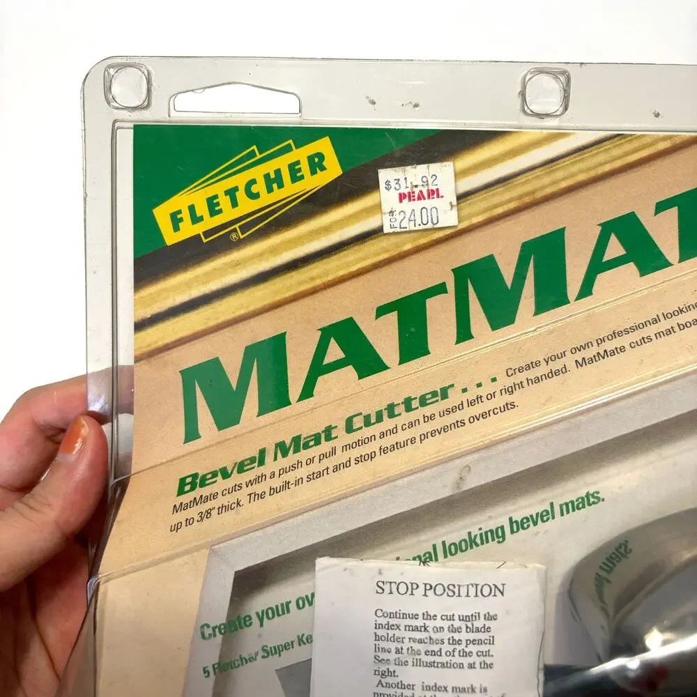 Vintage Fletcher MatMate 04-911 Bevel Mat Cutter NOS Picture Framing Tool USA
